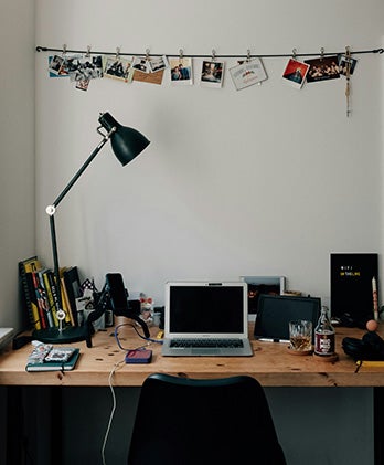 dorm room with electrical equipment