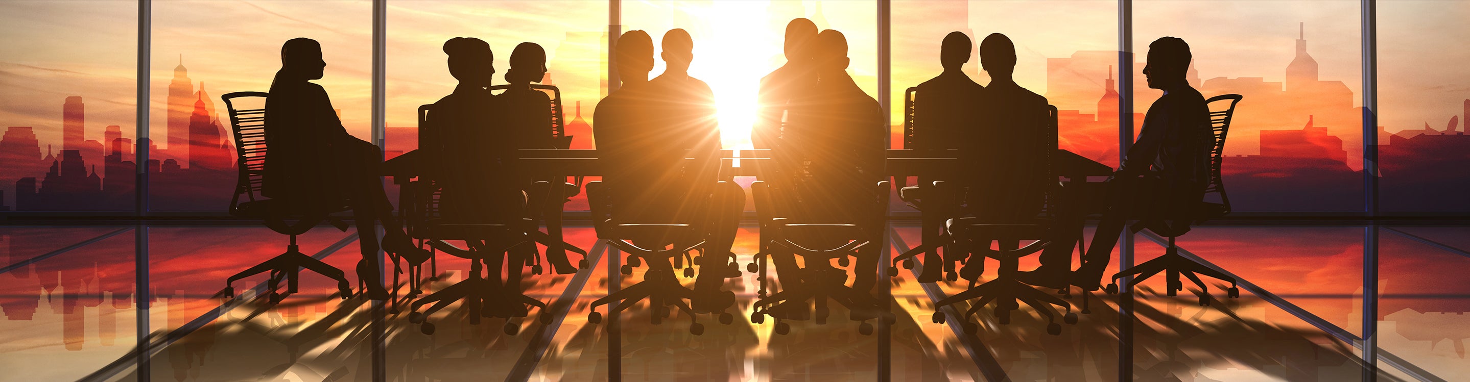 Eisa header people sitting at a table.