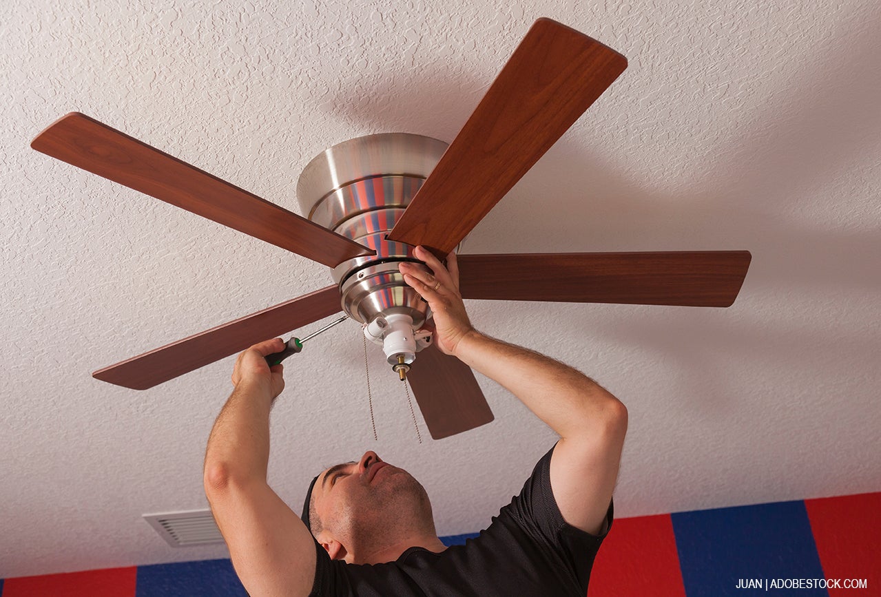 Installing a celing fan