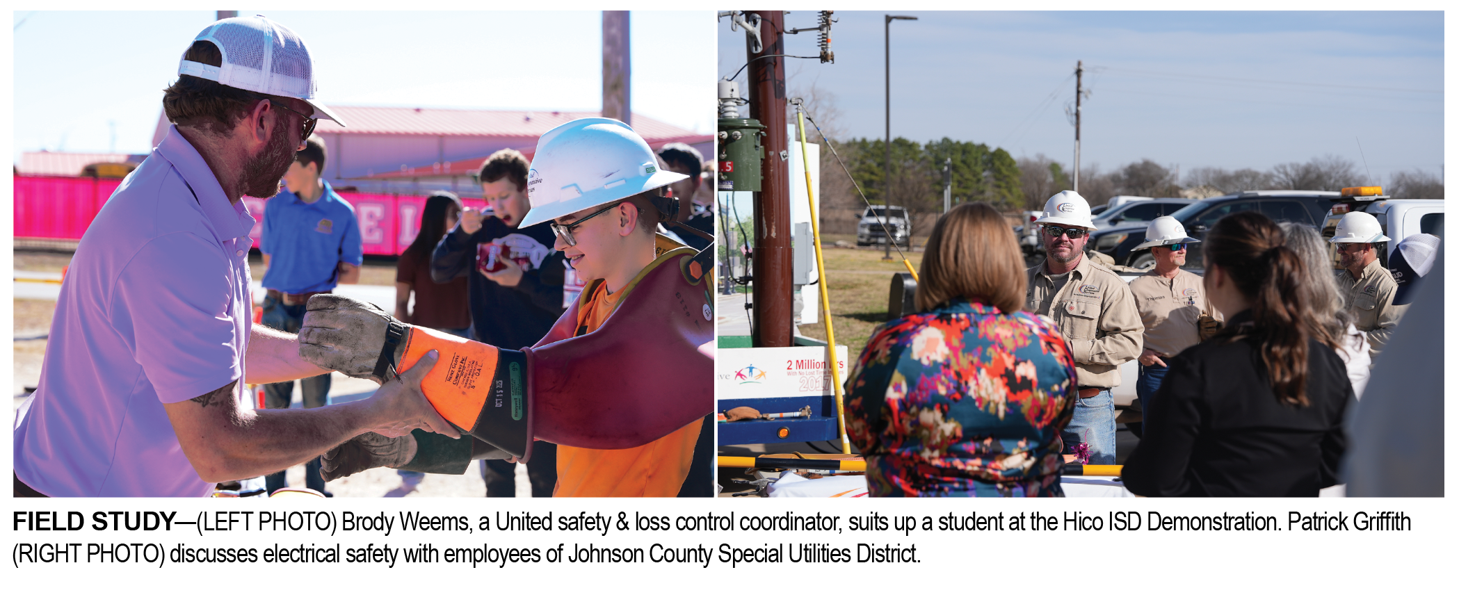 Image of United presenting safety standards to students