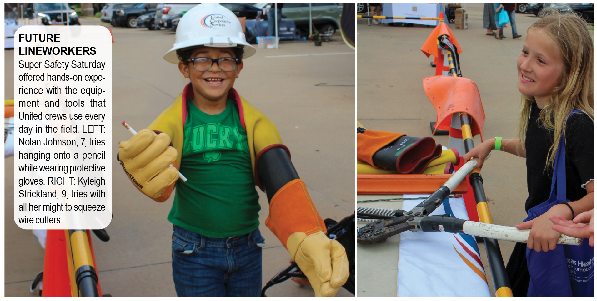image of kids at Super Safety Saturday in Burleson
