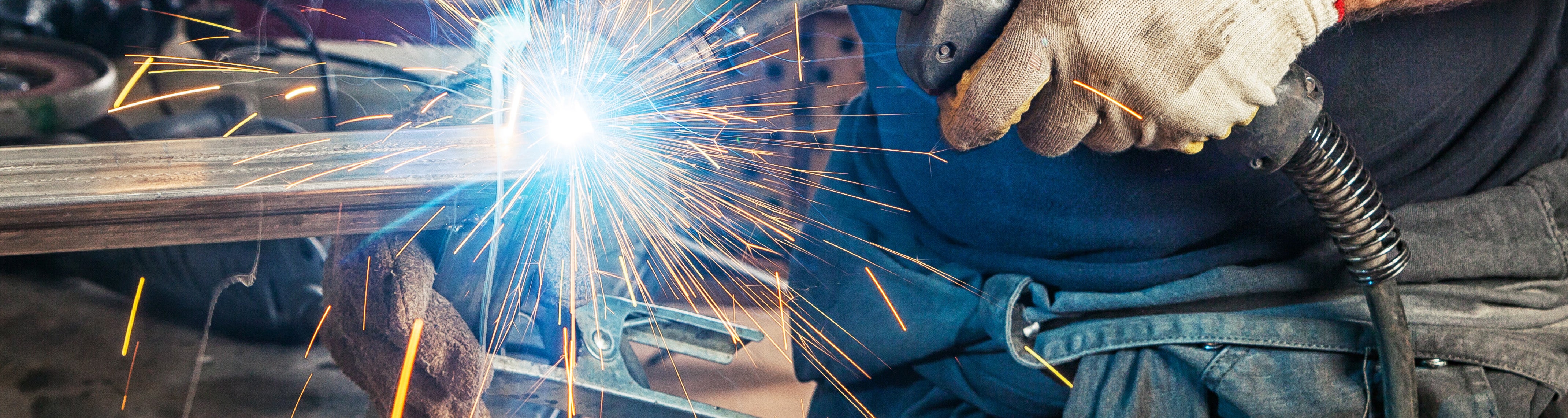 Photo of welder at work