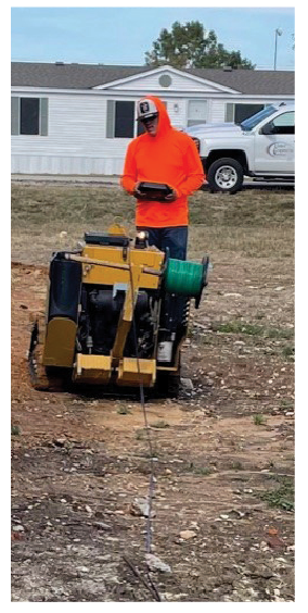 Lineman working.