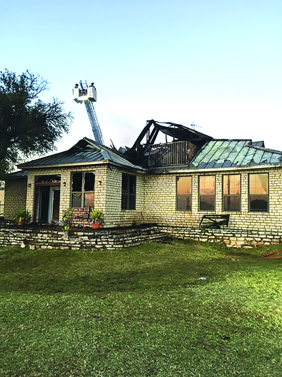 Bill Black's burned home