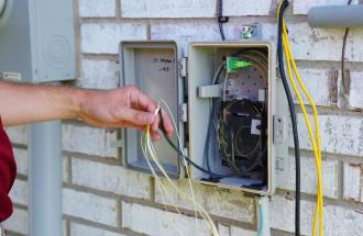 Image of fiber internet repair