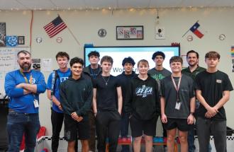 Image of high school robotics class