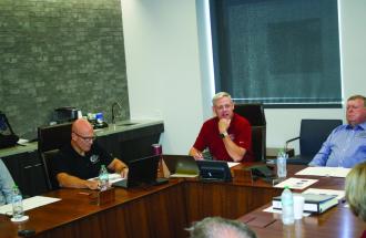 Image of United CEO in board room