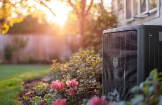 Image of an air conditioning unit outside