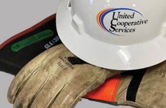 Image of hard hat and safety gloves