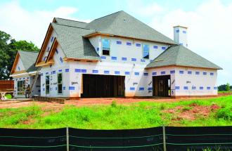 Image of a home during construction