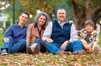25,000 STRONG AND GROWING—The Waddell family, from left to right, are Trey, Jolena, Bobby and Trevor. The Stephenville family said their internet experience has improved since they became United’s 25,000th high-speed internet subscriber. 