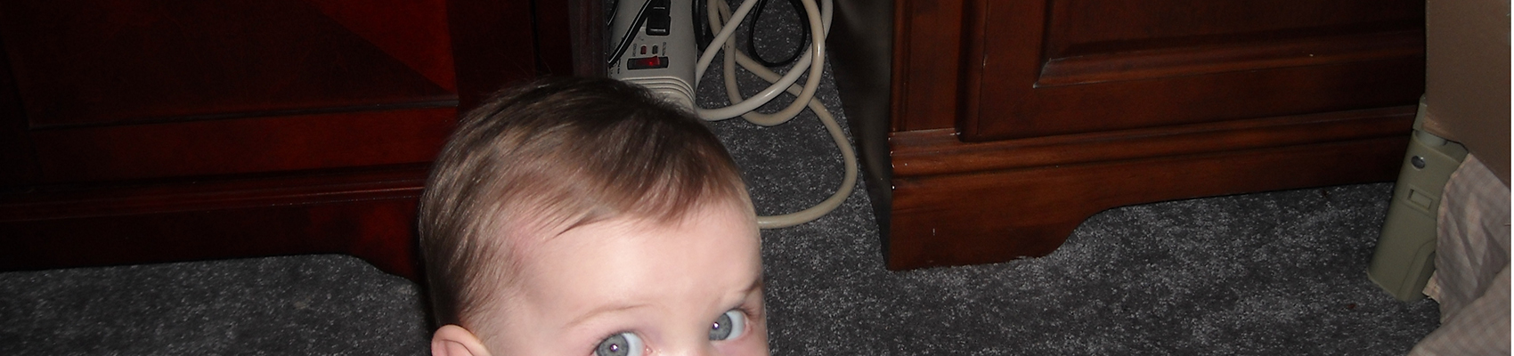 Baby and cords
