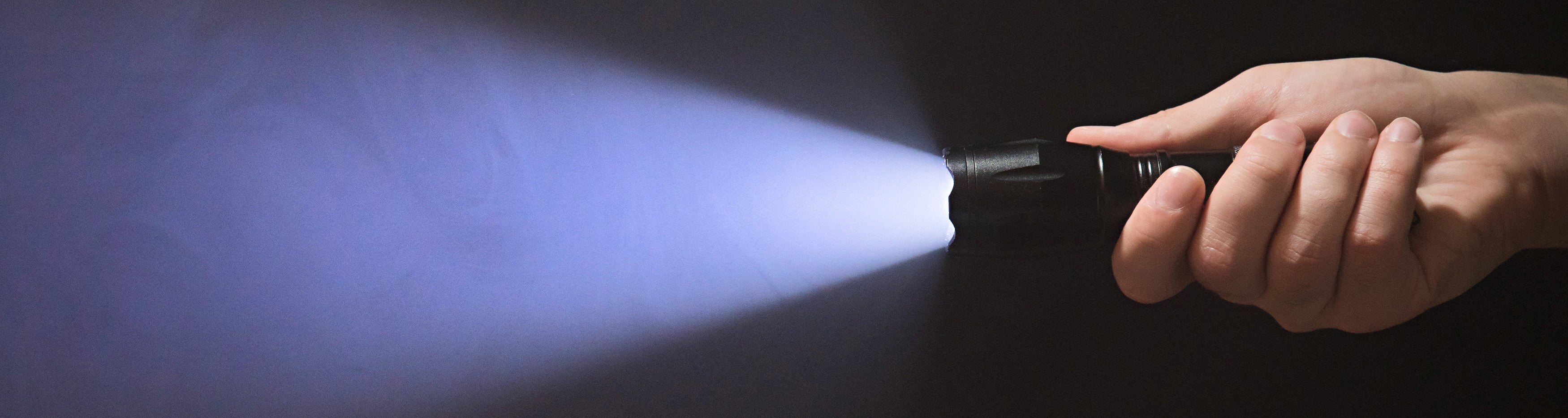 Flashlight in the dark